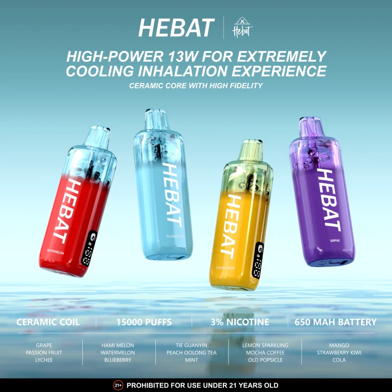 Hebat 喜貝 15000：Mesh 網格霧化技術與 850mAh 高效續航硬體解析