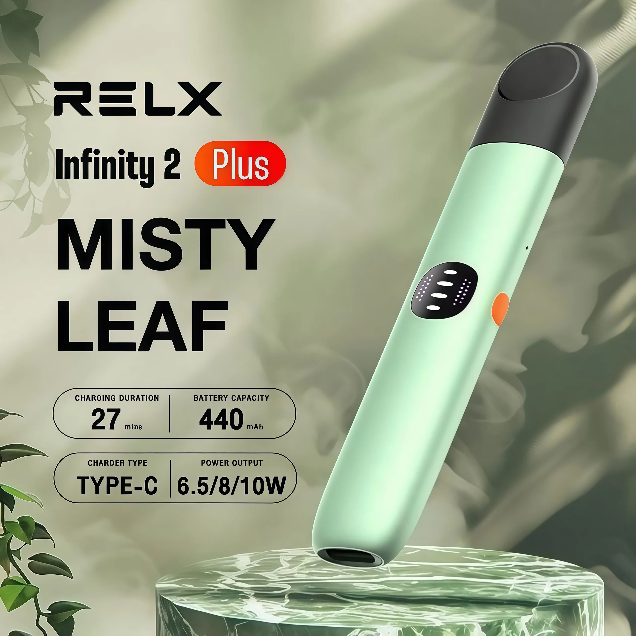 悅刻-relx-Infinity 2-Plus 主機-浅绿（迷霧叶）-1