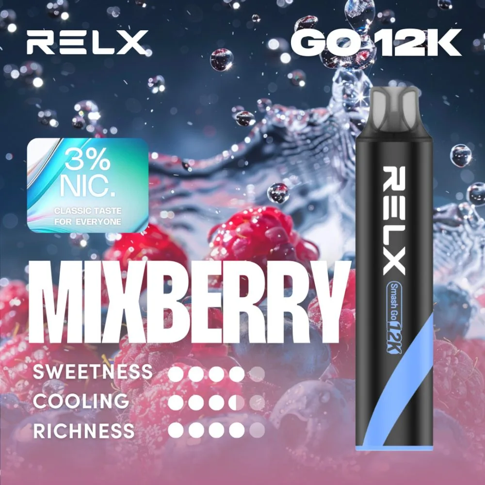 悦刻黑条 RELX SMASH GO 12000口-混合莓果