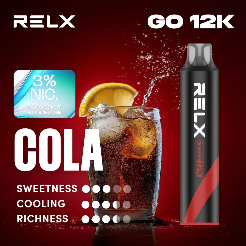 悦刻黑条 RELX SMASH GO 12000口-清涼可樂
